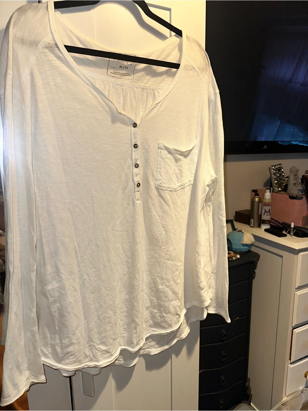 Free People We The Free Cotton Tunic Long Sleeve Tee